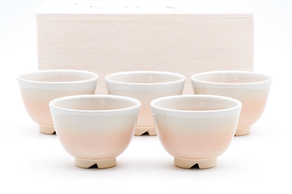タキマキ　CUP-IN TEE Set of 5 Classic Hagi-yaki Teacups - 110ml – Tezumi