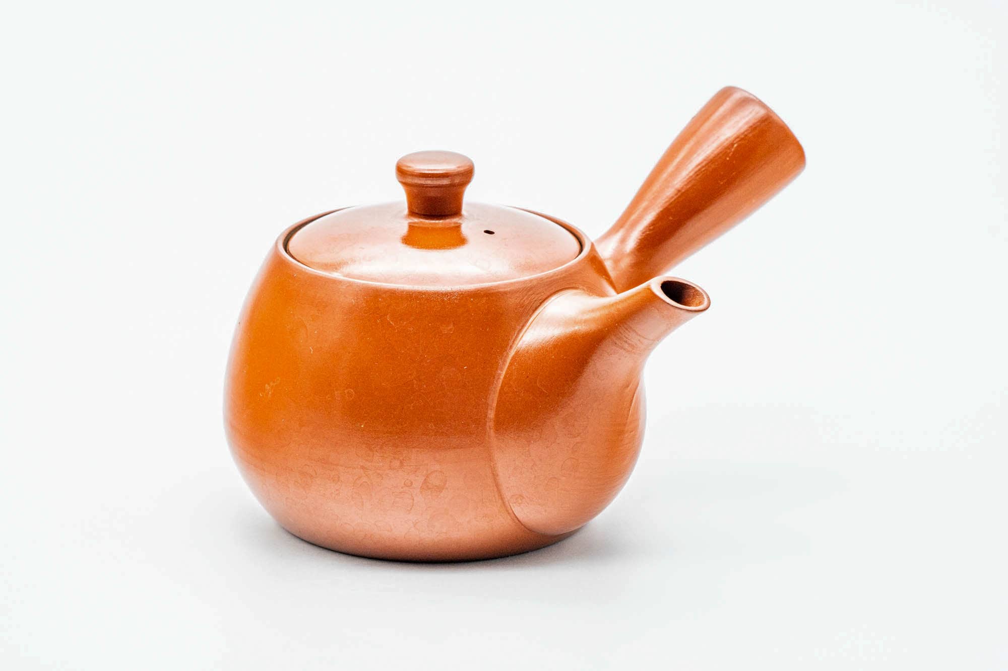 Japanese Kyusu Red Shudei Tokonameyaki Mesh Teapot 250ml Tezumi