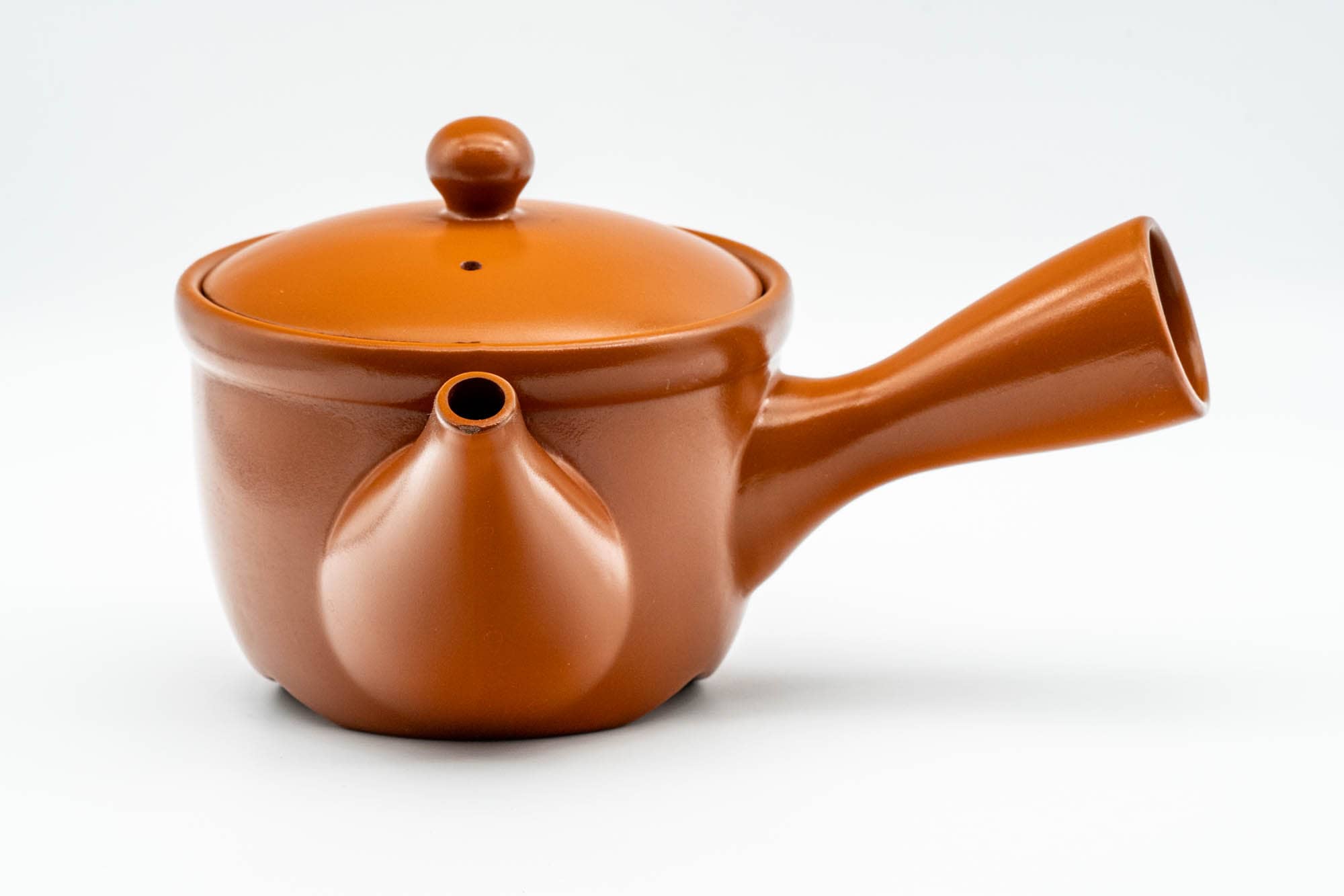 Japanese Kyusu Red Shudei Tokonameyaki Mesh Mouldmade Teapot 300