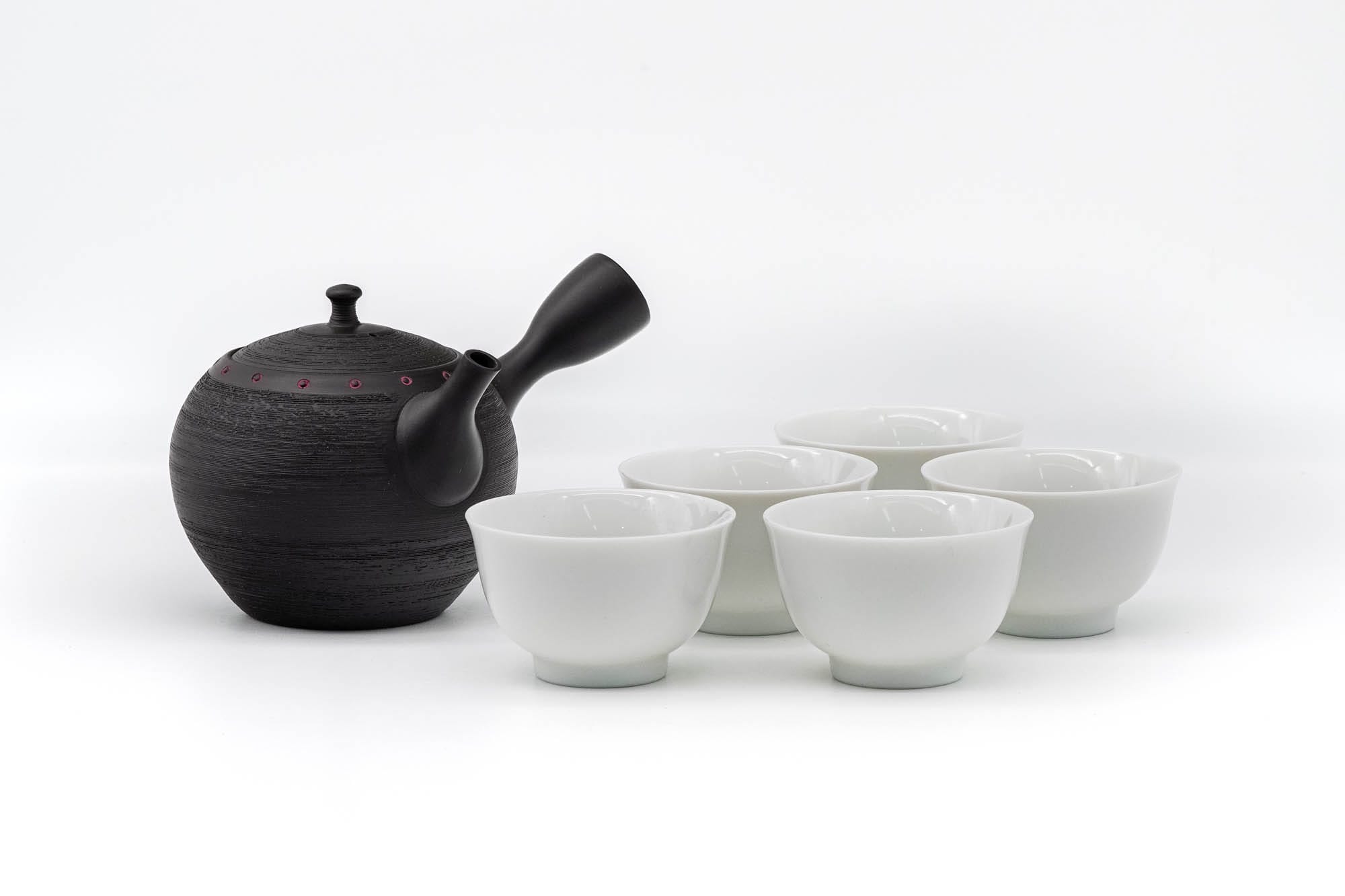 SALE]Kyoto - Japanese Style Black Pottery Tea Set