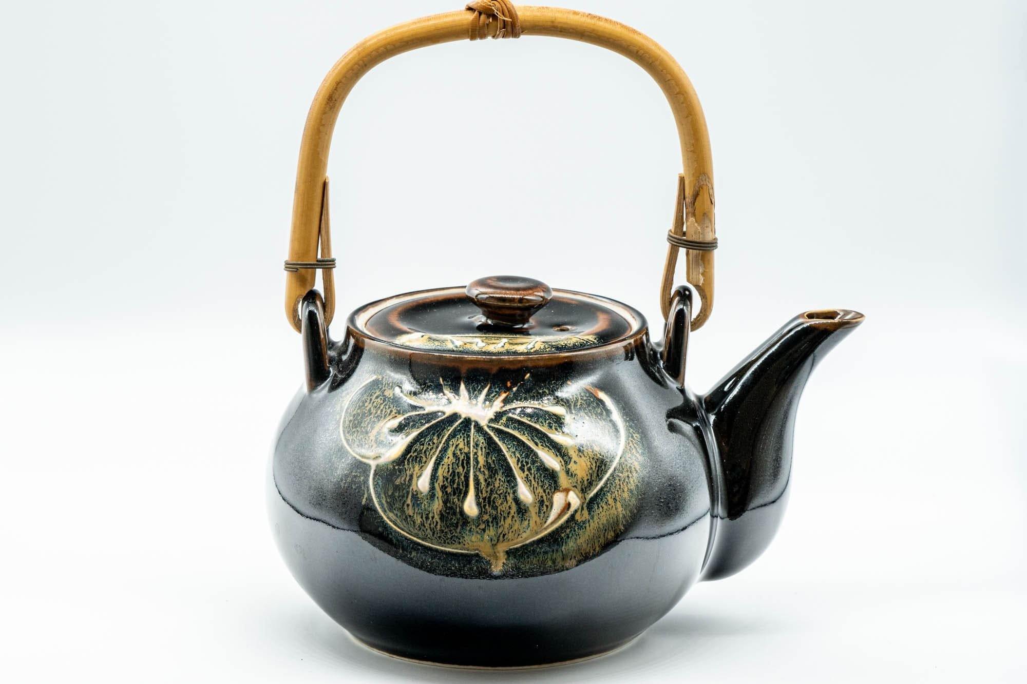 Japanese Dobin - Black Floral Debeso Top-Handle Teapot - 600ml – Tezumi