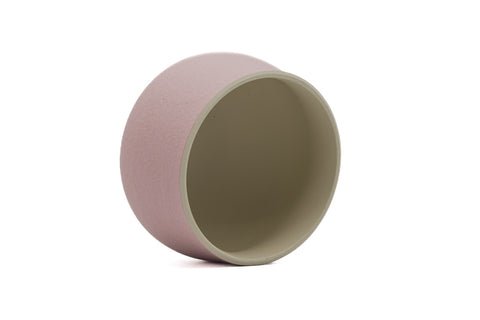 White Tokoname Teapot with Pair of Matte Pink Teacups