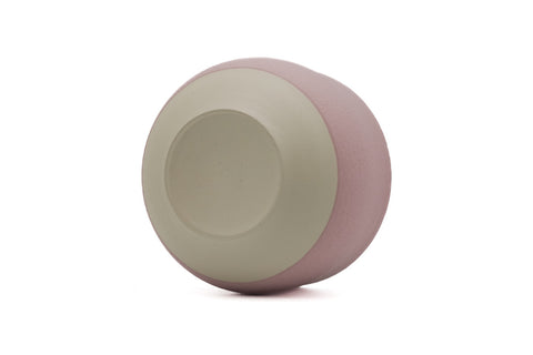 White Tokoname Teapot with Pair of Matte Pink Teacups