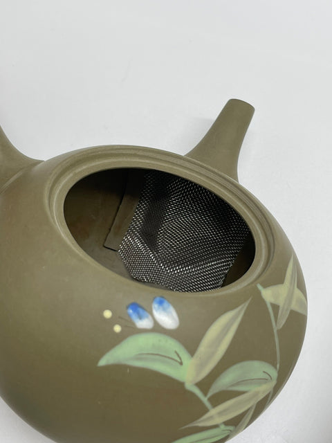 Japanese Kyusu - Floral Ryokudei Tokoname Teapot - 300ml