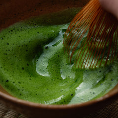 Matcha Whisking Closeup