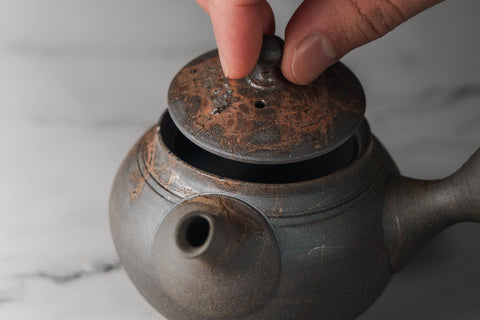 Mogake Yakishime Tokoname Teapot - 210ml