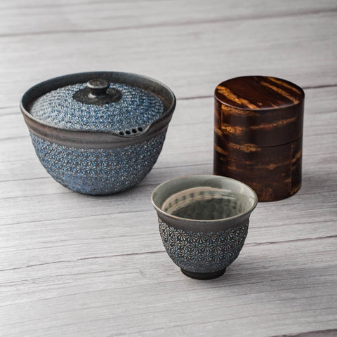 Kabazaiku Chazutsu - Wooden Cherry Bark Tea Canister