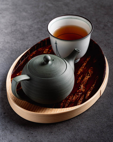 Ōdate Magewappa Kabazaiku Overlay Bon - Wooden Cherry Bark Tray