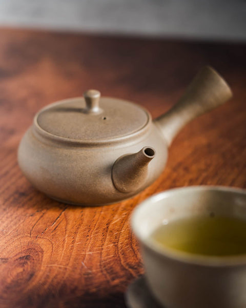 Flat Yakishime Tokoname Teapot - 200ml