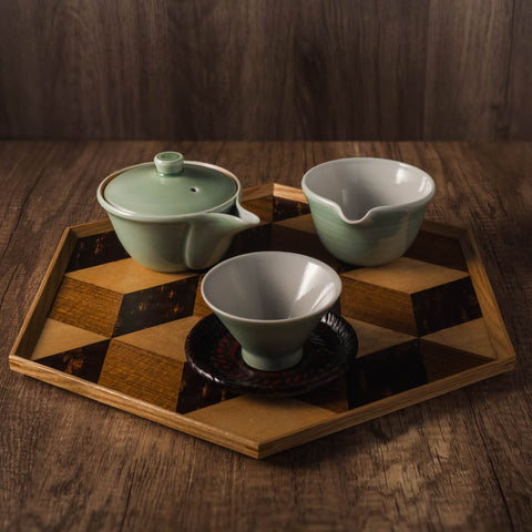 Celadon Asagao-gata Senchawan - 60ml