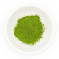Miyama - Shiga Matcha - overhead view of the bright green matcha powder in a white dish
