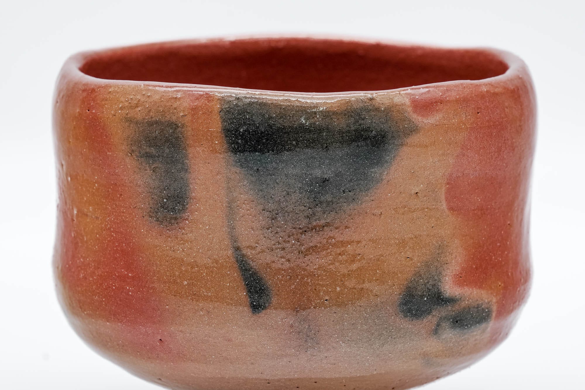 Japanese Matcha Bowl - 円楽 Enraku Kiln - Classic Red Aka-Raku Chawan - 300ml