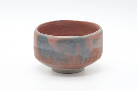 Japanese Matcha Bowl - 藤沢栗山 Fujisawa Ritsuzan - Red Black Aka-raku Chawan - 500ml