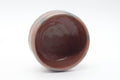 Tezumi — Japanese Matcha Bowl - 藤沢栗山 Fujisawa Ritsuzan - Red Black Aka-raku Chawan - 500ml — three-quarter view
