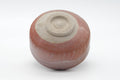 Tezumi — Japanese Matcha Bowl - 藤沢栗山 Fujisawa Ritsuzan - Red Black Aka-raku Chawan - 500ml — top-down view of the interior