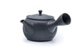 Tezumi — Japanese Kyusu - Grey Camellia Tokoname Teapot - 250ml — side view showing the spout