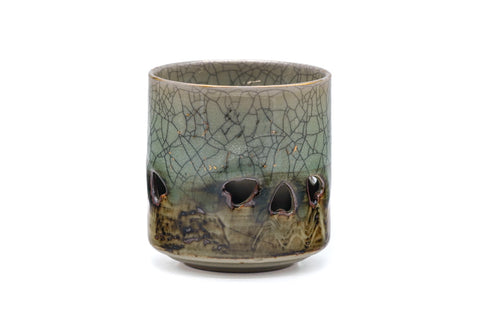 Japanese Teacup - Classic Double-Walled Obori Soma-yaki Yunomi - 110ml