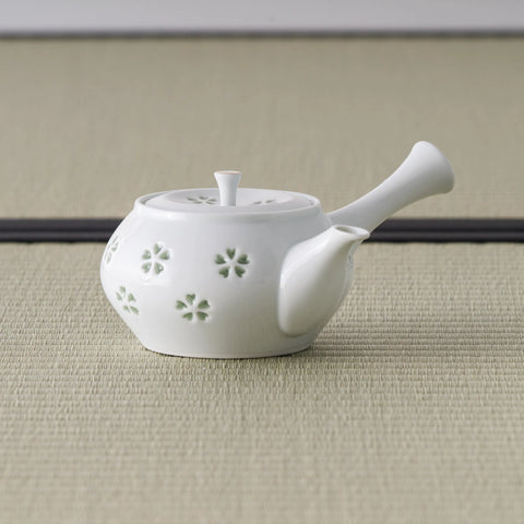 Sakura Crystal Carving Porcelain Teapot - 250ml