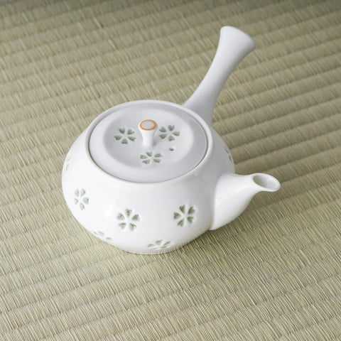 Sakura Crystal Carving Porcelain Teapot - 250ml