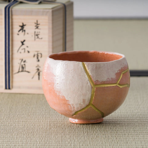 Aka-raku Seppō Replica Red Raku Chawan