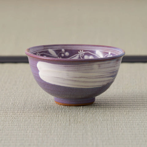 Purple Mishima Hakeme Chawan