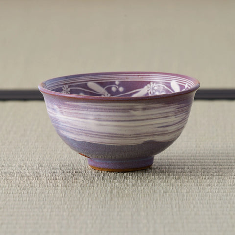 Purple Mishima Hakeme Chawan
