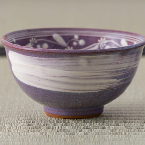 Purple Mishima Hakeme Chawan