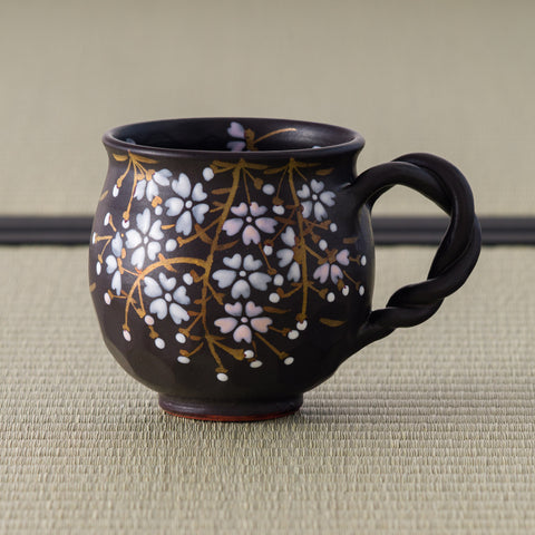 Black Weeping Sakura Mug