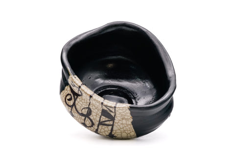Kutsu-gata Kuro-Oribe Chawan