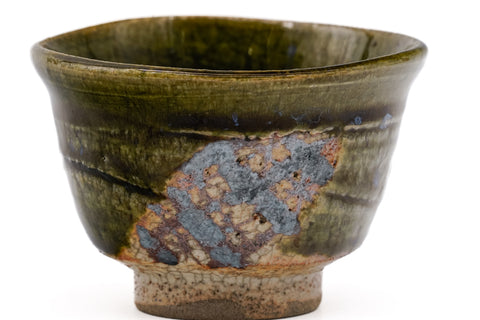 Akazu-yaki Ao-Oribe Teacup - 100ml