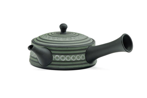 Green Mishima Kokudei Tokoname Teapot - 200ml