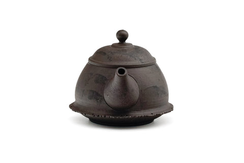 Rustic Rear-handled Tokoname Teapot - 200ml