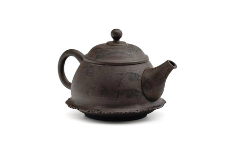 Rustic Rear-handled Tokoname Teapot - 200ml