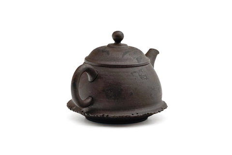 Rustic Rear-handled Tokoname Teapot - 200ml