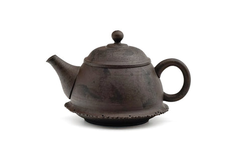Rustic Rear-handled Tokoname Teapot - 200ml