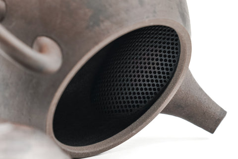 Rustic Rear-handled Tokoname Teapot - 200ml