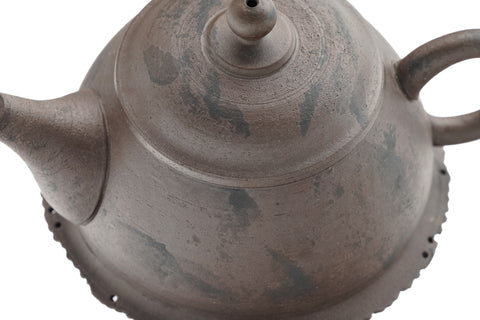 Rustic Rear-handled Tokoname Teapot - 200ml