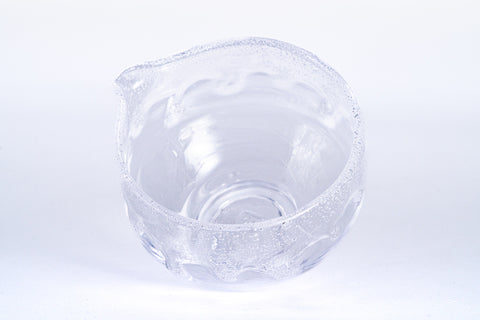 Glass Raku Makugusuri Spouted Matcha Bowl