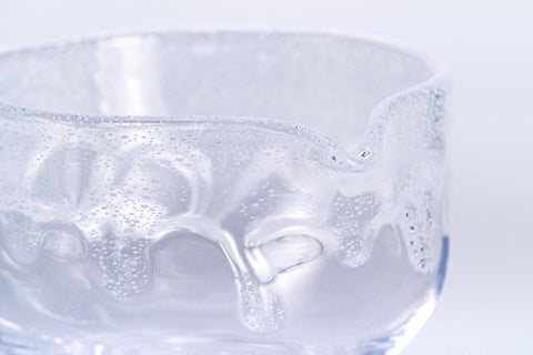 Glass Raku Makugusuri Spouted Matcha Bowl