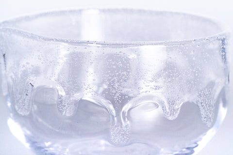 Glass Raku Makugusuri Spouted Matcha Bowl