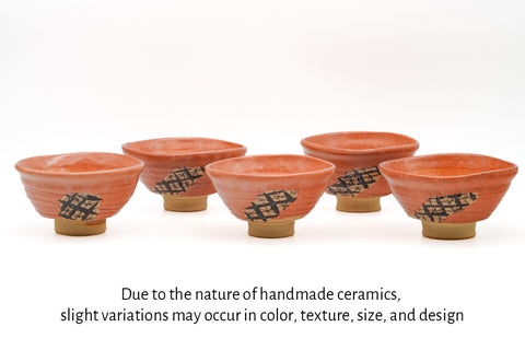 Hira-gata Aka-Oribe Chawan