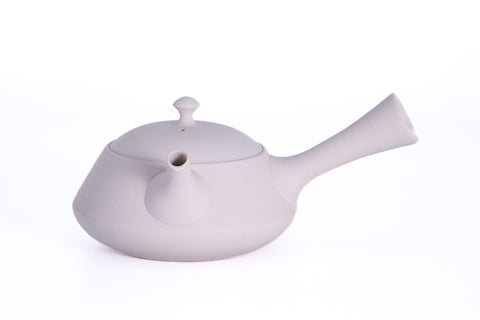Trapezoidal White Tokoname Teapot - 200ml