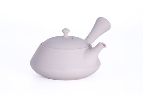 Trapezoidal White Tokoname Teapot - 200ml