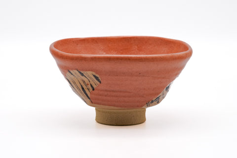 Hira-gata Aka-Oribe Chawan