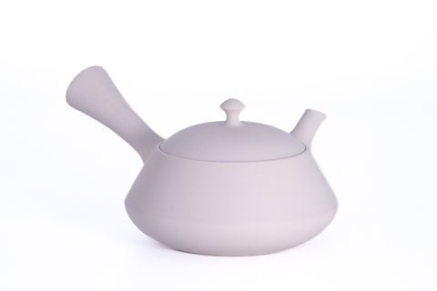 Trapezoidal White Tokoname Teapot - 200ml