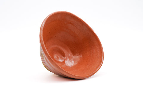 Hira-gata Aka-Oribe Chawan