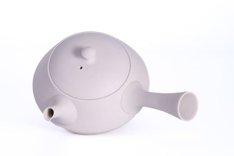 Trapezoidal White Tokoname Teapot - 200ml