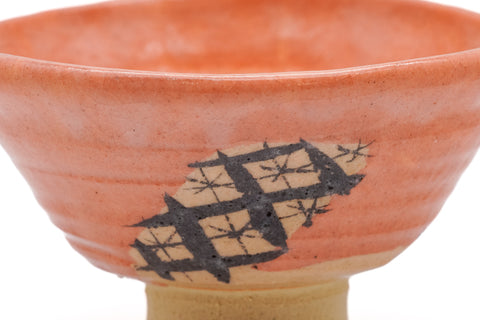 Hira-gata Aka-Oribe Chawan