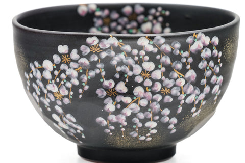 Black Weeping Sakura Chawan