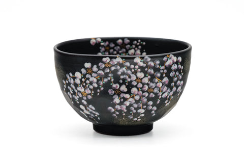 Black Weeping Sakura Chawan